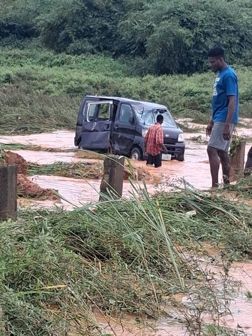 One Child Missing as Flood Sweeps Anambra Road